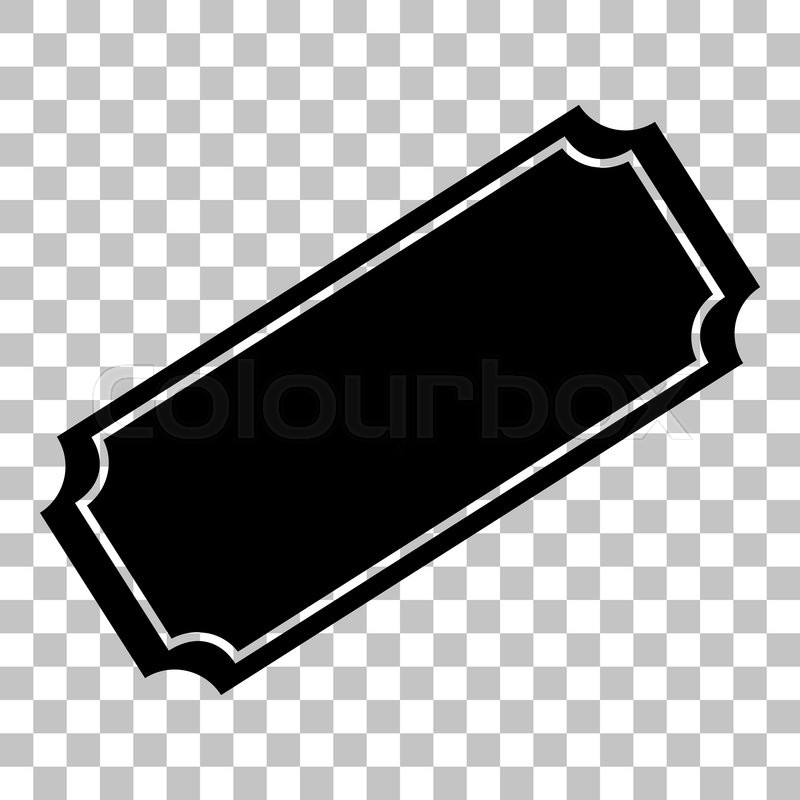 Ticket Sign Illustration Flat Style Stock Vector Colourbox