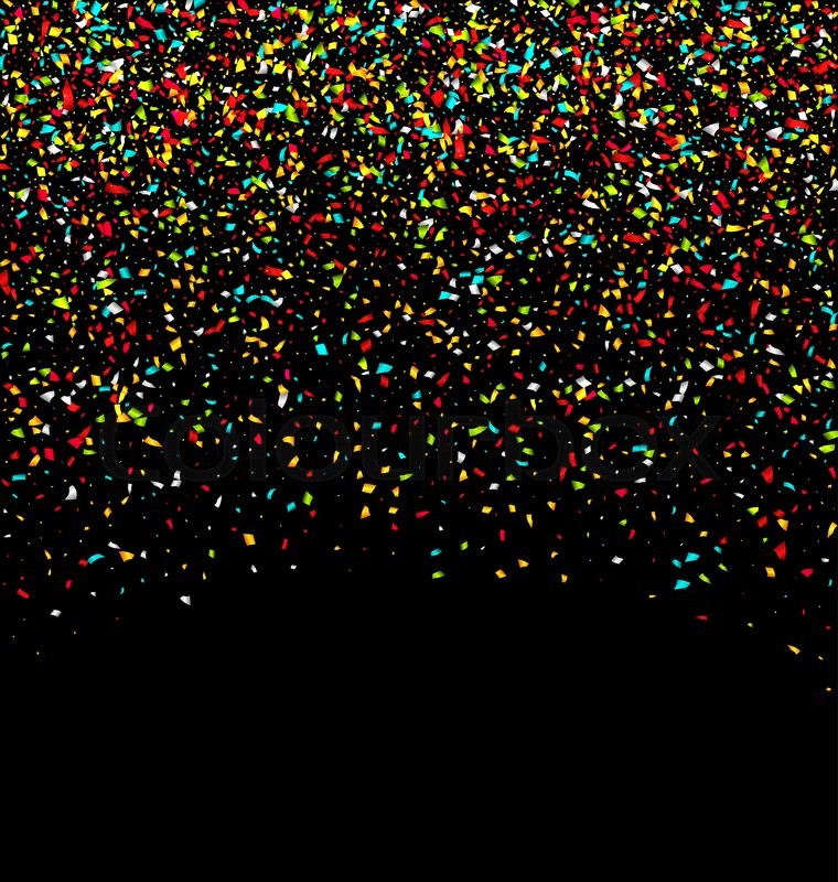 illustration colorful explosion of confetti abstract grainy texture
