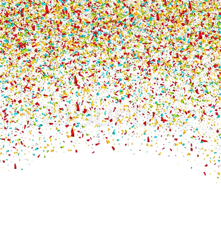 Illustration Colorful Confetti. Grainy Stock vector Colourbox