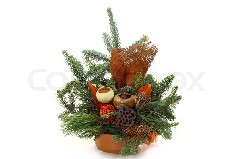 Winter Grave Decorations With Grave Stock Image Colourbox