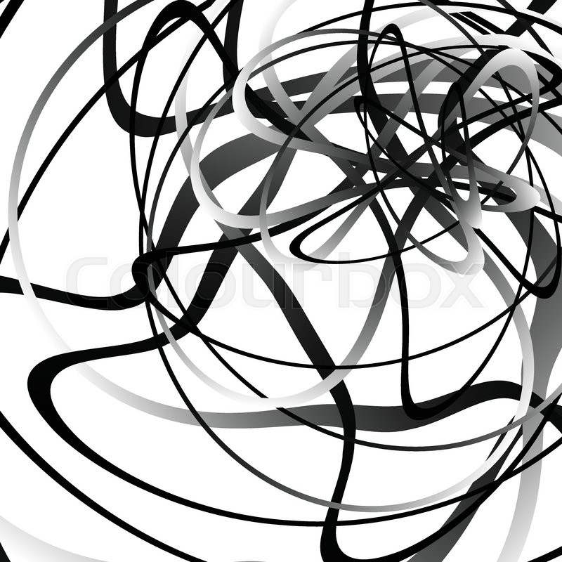 abstract squiggle squiggly curvy lines monochrome geometric