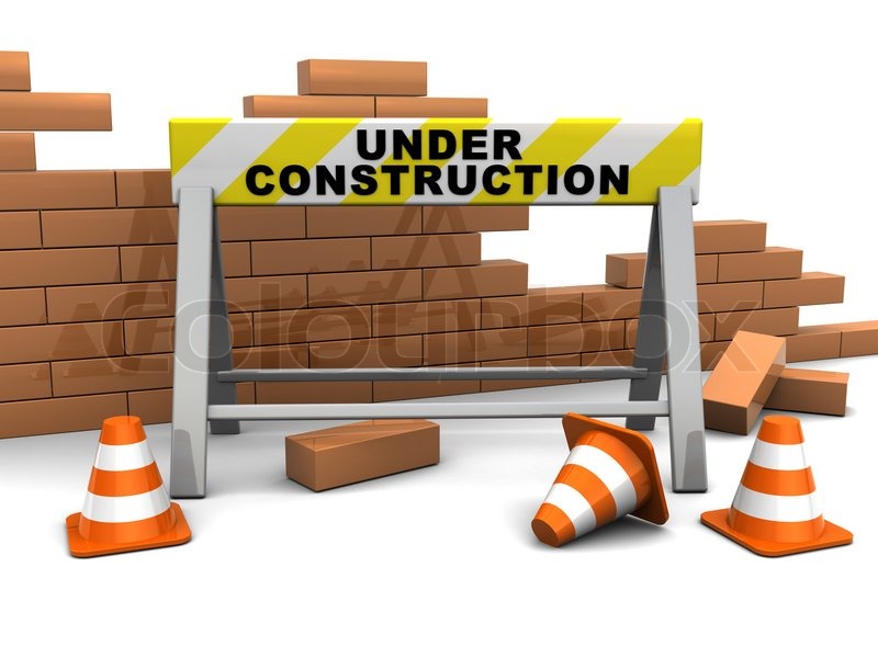 3d Illustration Of Under Construction Stock Image Colourbox