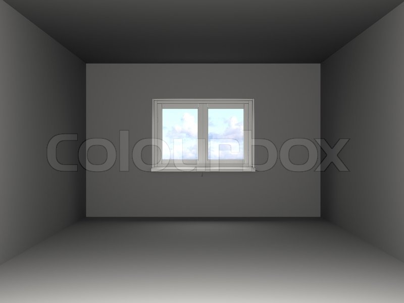 3d illustration of empty room template stock photo colourbox