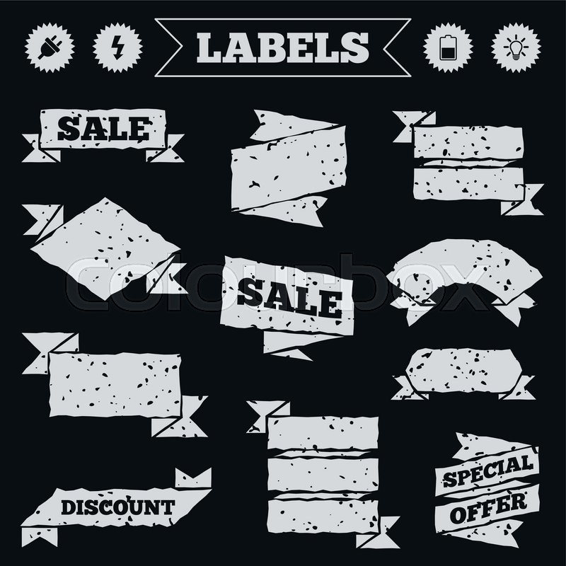 Stickers Tags And Banners With Stock Vector Colourbox colourbox
