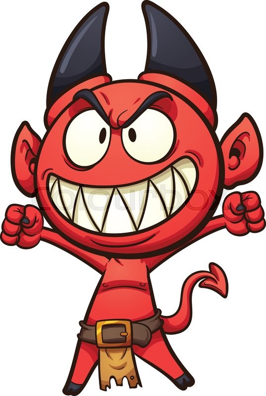 Little Cartoon Devil Vector Clip Art Stock Vector Colourbox