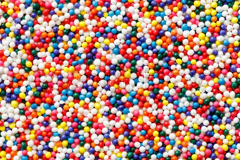 Close up colorful rainbow nonpareils ... | Stock image | Colourbox