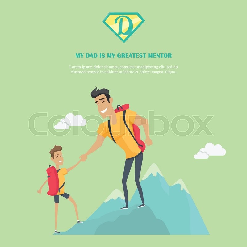 My Dad Is Greatest Mentor Vector Stock Vector Colourbox My Dad Is Greatest Mentor Vector Stock Vector Colourbox