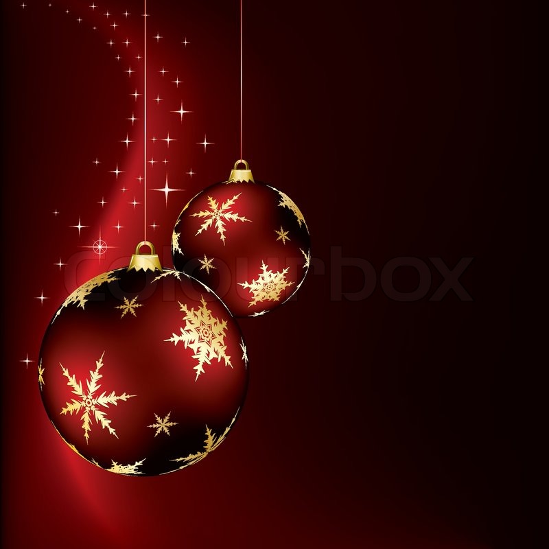 a christmas design with two red baubles | stock vector | colourbox a christmas design with two red baubles | stock vector | colourbox