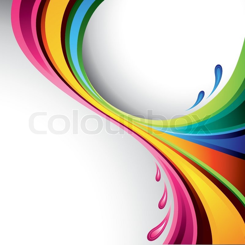A splash of various colors - vector | Stock vector | Colourbox
