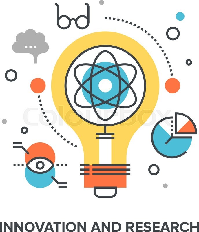Vector illustration of innovation and | Stock vector | Colourbox