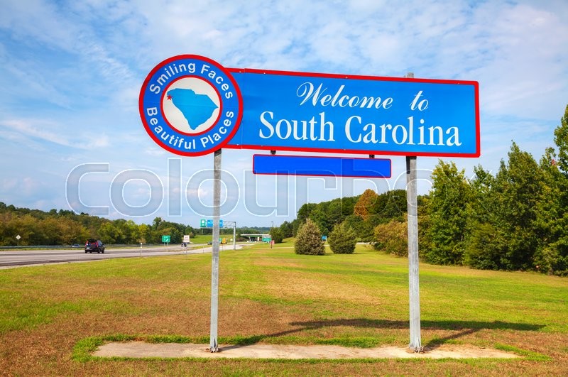 Welcome to South Carolina sign at he | Stock image | Colourbox