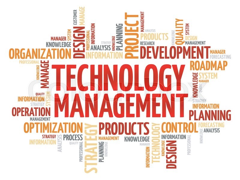 Technology Management word cloud, Stock vector Colourbox