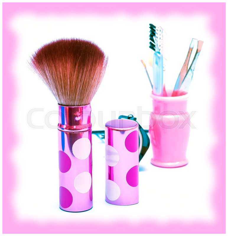 Makeup Foundation Brush Meaning Stock image Colourbox