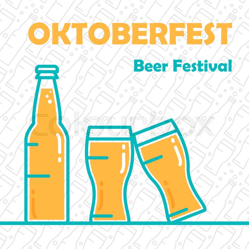 Oktoberfest Banner Beer Festival Stock Vector Colourbox