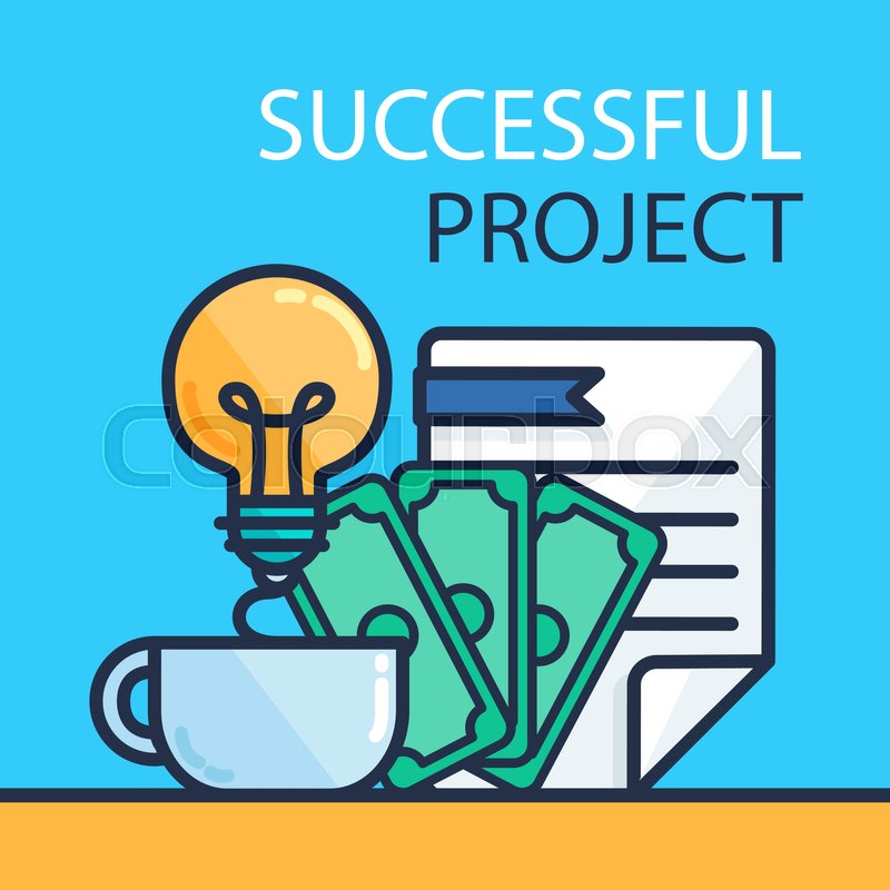 Successful Investing Concept Bank Stock Vector Colourbox