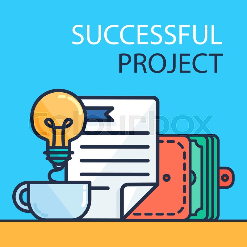 Successful Investing Concept Bank Stock Vector Colourbox
