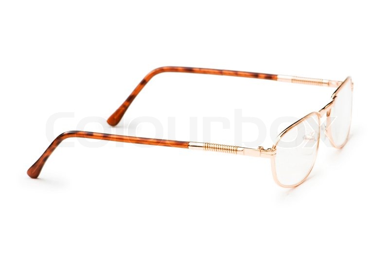Optische Gläser auf dem weißen ... | Stock Bild | Colourbox