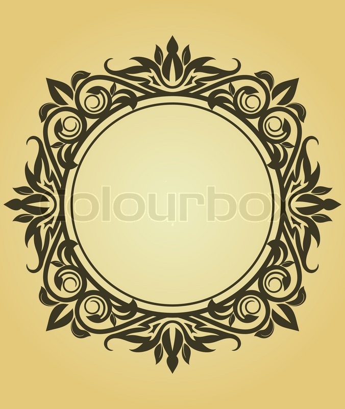 Victorian Design vintage frame in victorian style for design as a background Victorian Design vintage frame in victorian style for design as a background