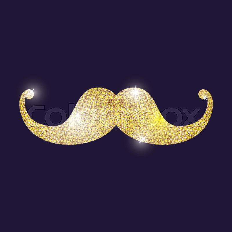 Mustache, symbol, menneske stock vektor Colourbox