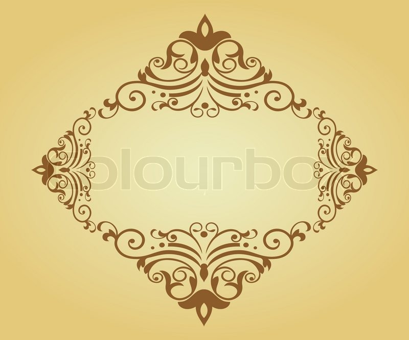 Vintage frame im viktorianischen Stil | Stock-Vektor | Colourbox