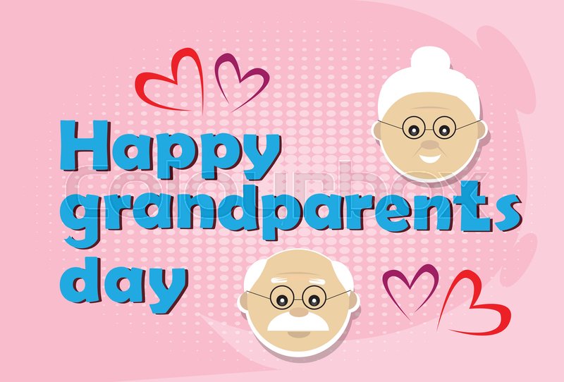 Grandfather With Grandmother Happy Stock Vector Colourbox