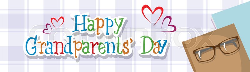Happy Grandparents Day Greeting Card Stock Vector Colourbox