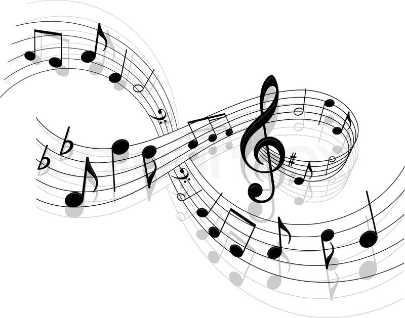 notes-with-music-elements-as-a-musical-stock-vector-colourbox