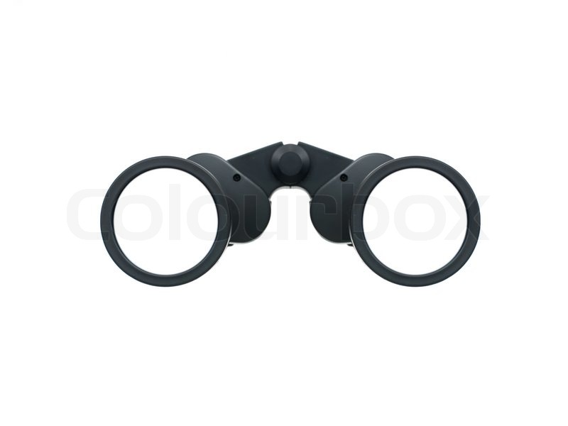 Binoculars isolated against a white | Stock Photo | Colourbox