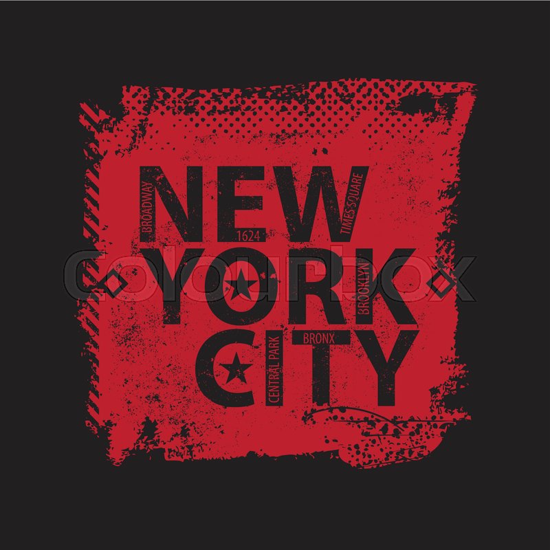Vintage New york city logo shirt. Stock vector Colourbox