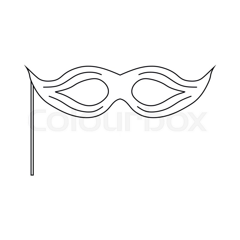 Icon in outline style on a white ... | Stock vector | Colourbox