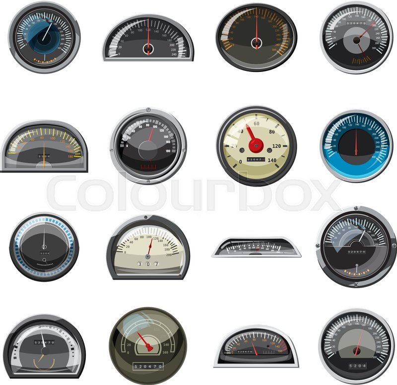 Fuld, barometer, grafik stock vektor Colourbox