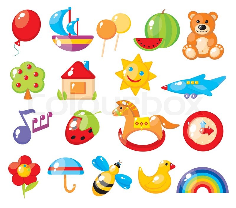 Vector Drawing Lines Kindergarten : Set of colorful children s pictures for kindergarten