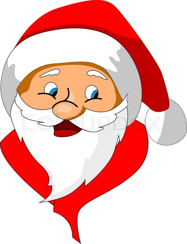 Funny Santa Claus As A Christmas Icon Or Symbol Stock Vector Colourbox