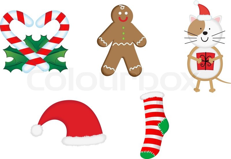 Weihnachts-Icons und Symbole für | Stock-Vektor | Colourbox