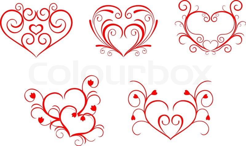 scroll hearts