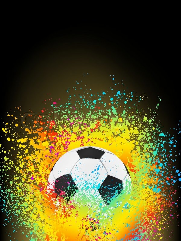 Abstract background with a soccer ... | Stock vector | Colourbox