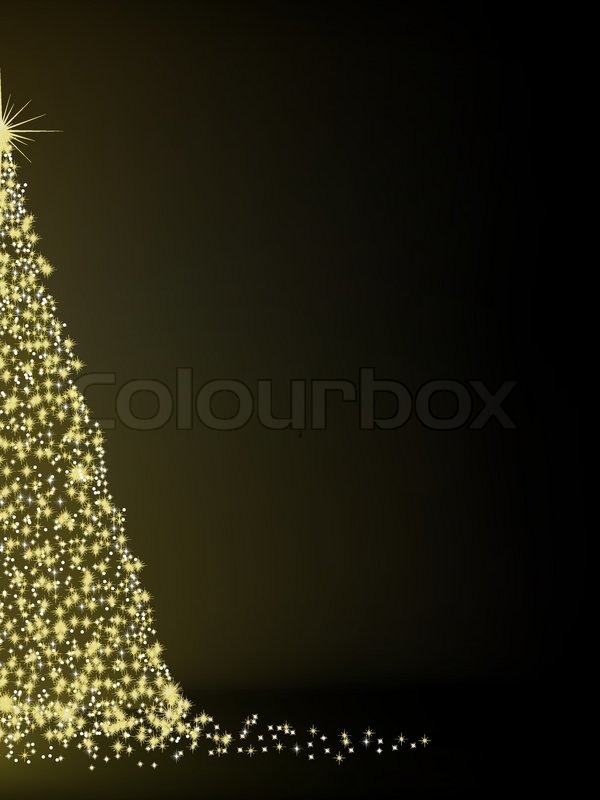 abstract golden christmas tree on black background eps 8 vector file included stock vector colourbox - Black And Gold Christmas Tree abstract golden christmas tree on black background eps 8 vector file included stock vector colourbox - Black And Gold Christmas Tree