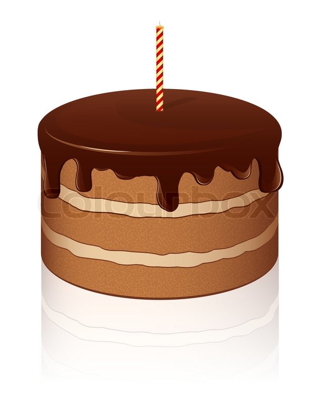 Icon of Chocolate cake. Vector | Stock vector | Colourbox