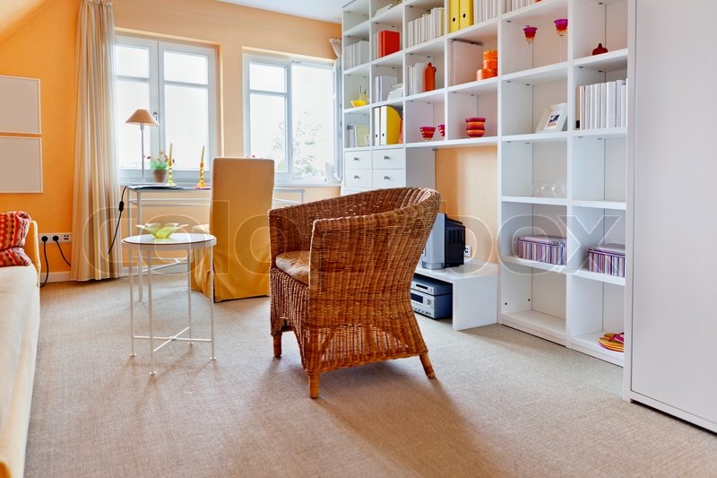 Modernes Haus, Wohnzimmer mit den | Stock Bild | Colourbox