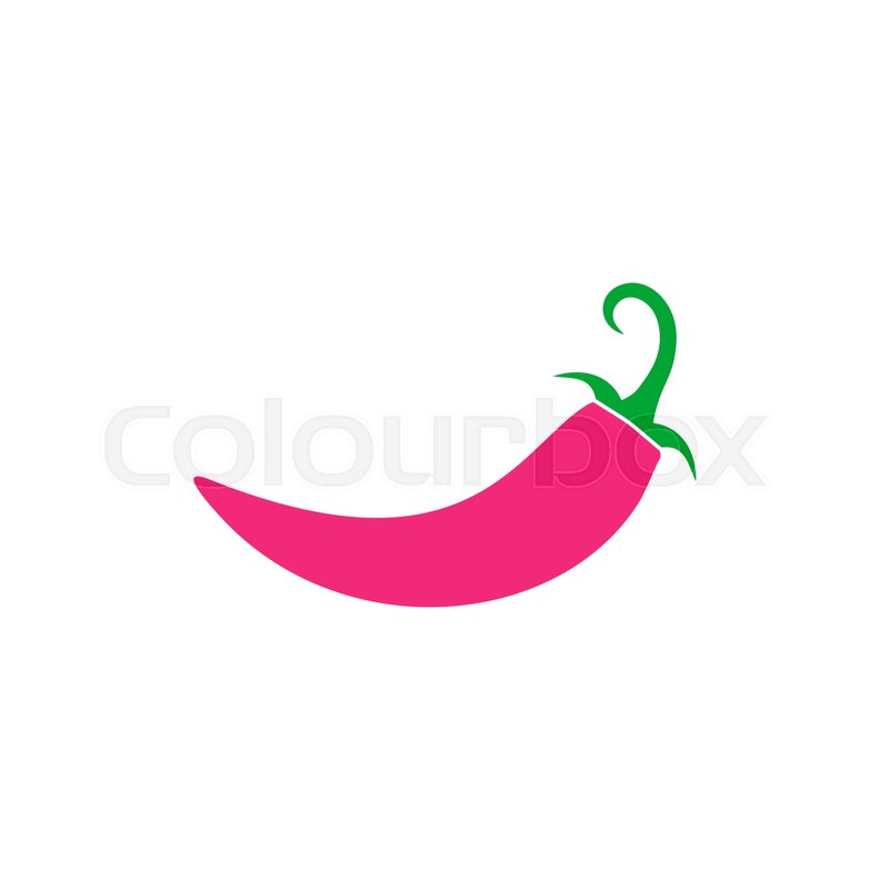 Pepper Icon Vector. Flat simple color | Stock vector | Colourbox