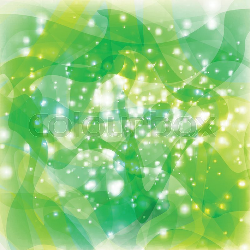 Abstract green lights Stock vector Colourbox