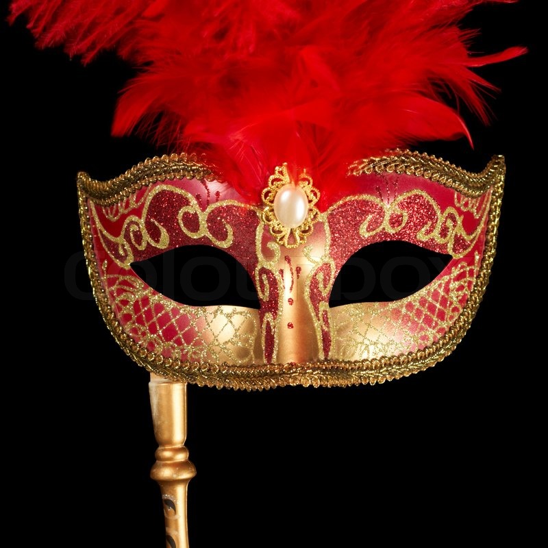 a festival mask on black stock photo colourbox