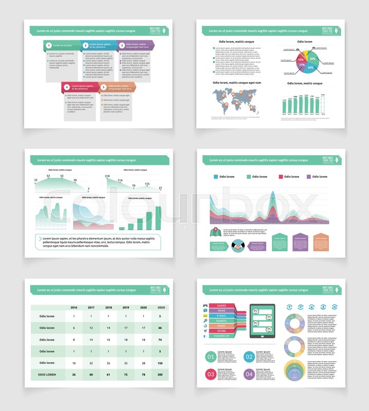 presentation templates infographic elements flat design set for