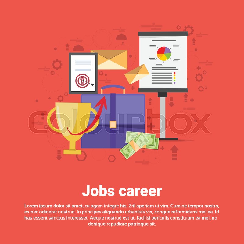 Job Career Professional Occupation Web Stock Vector Colourbox