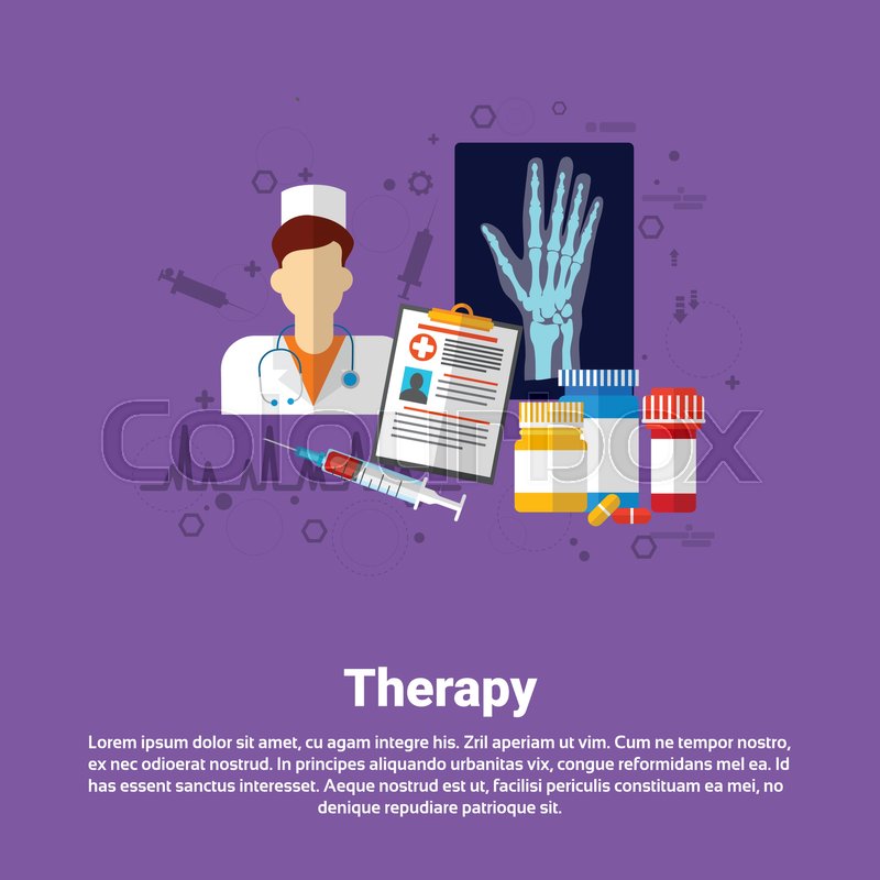 Hospital Therapy Medical Application Stock Vector Colourbox