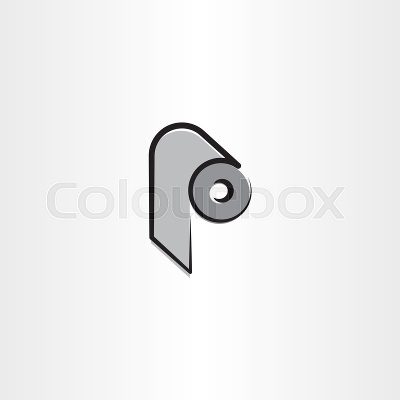 Toilet Paper Roll Icon Vector Clipart Stock Vector Colourbox