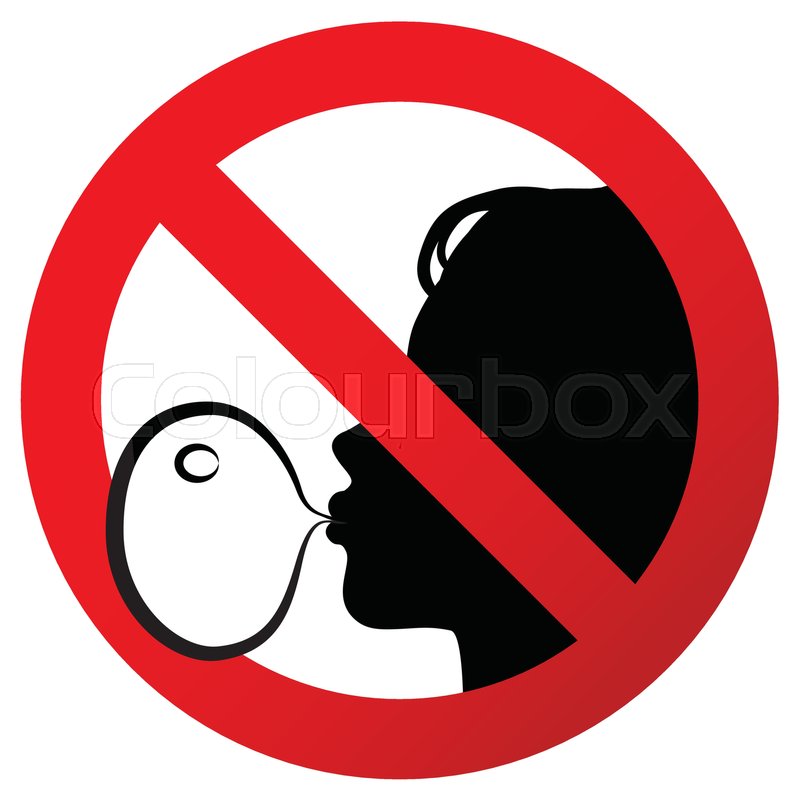 No chewing gum prohibited symbol sign | Stock vector | Colourbox