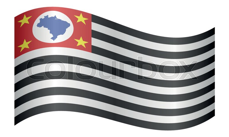 Brazilian State Of Sao Paulo Official Stock Vector Colourbox
