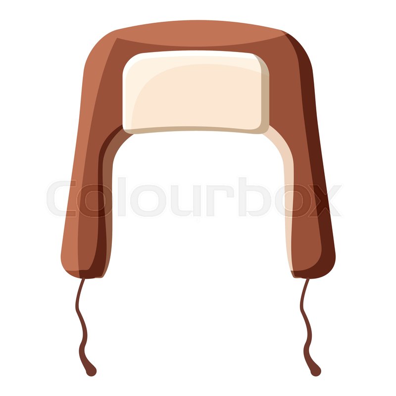 Ushanka hat icon in cartoon style ... | Stock vector | Colourbox