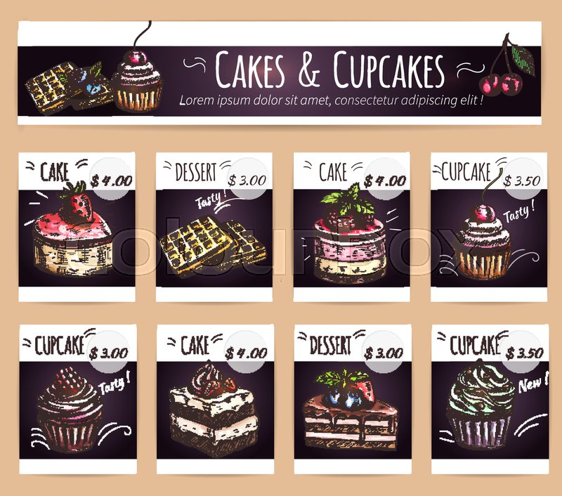 dessert menu design